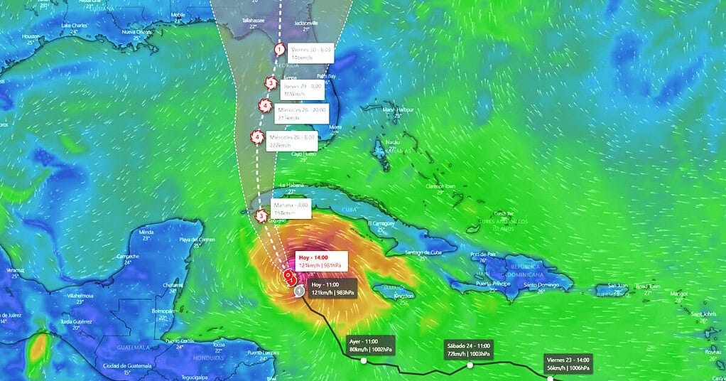 Hurac N Ian Lluvias Y Vientos Fuertes En La Isla De La Juventud Y La