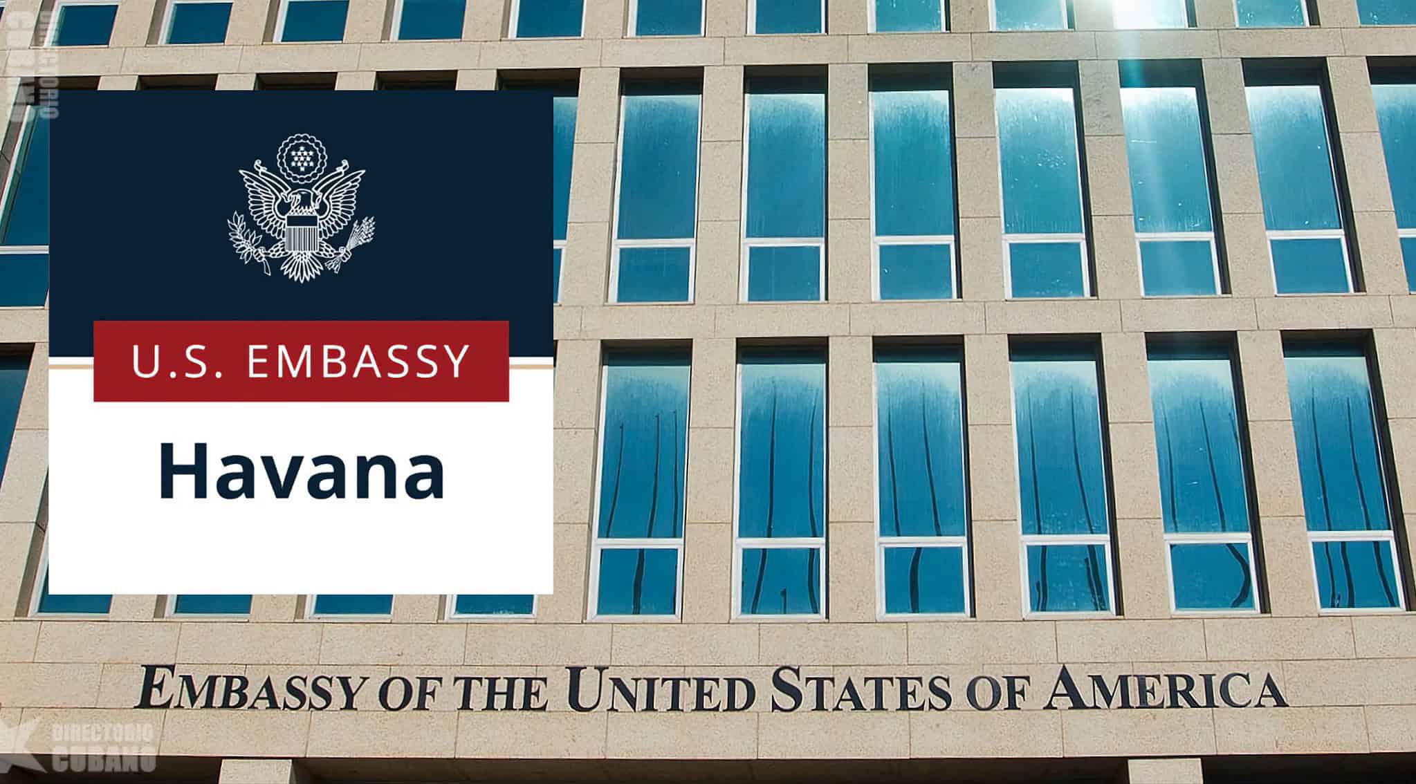 Información de la Embajada de Estados Unidos en Cuba sobre suspensión