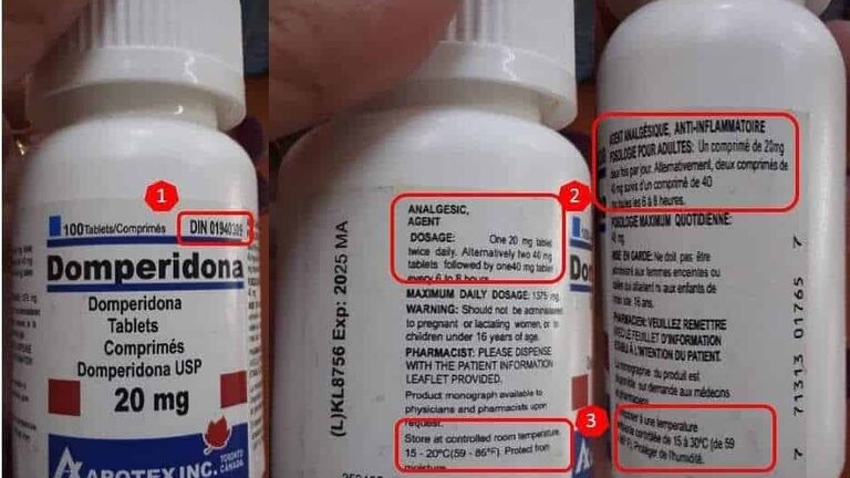 El Servicio de Información sobre Medicamentos del CECMED, en Cuba, emitió una alerta sobre el producto Domperidona, de 20 mg.