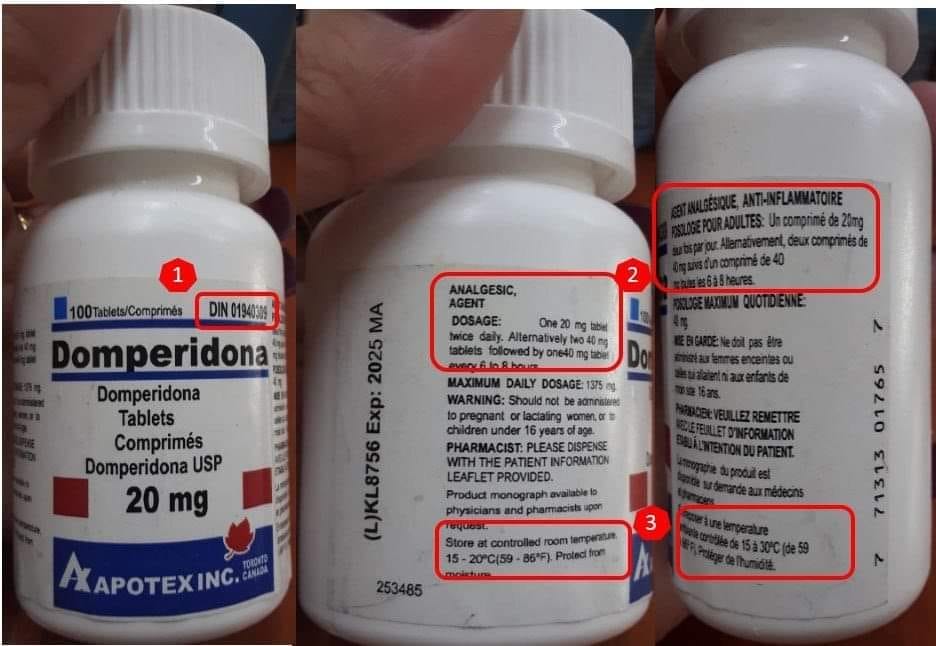 El Servicio de Información sobre Medicamentos del CECMED, en Cuba, emitió una alerta sobre el producto Domperidona, de 20 mg.