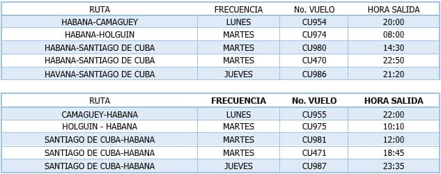 nuevo calendario cubana