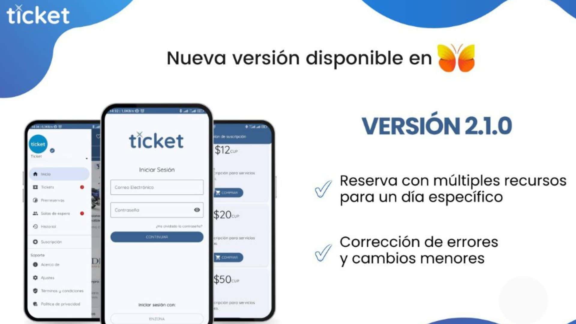 ticket nueva version