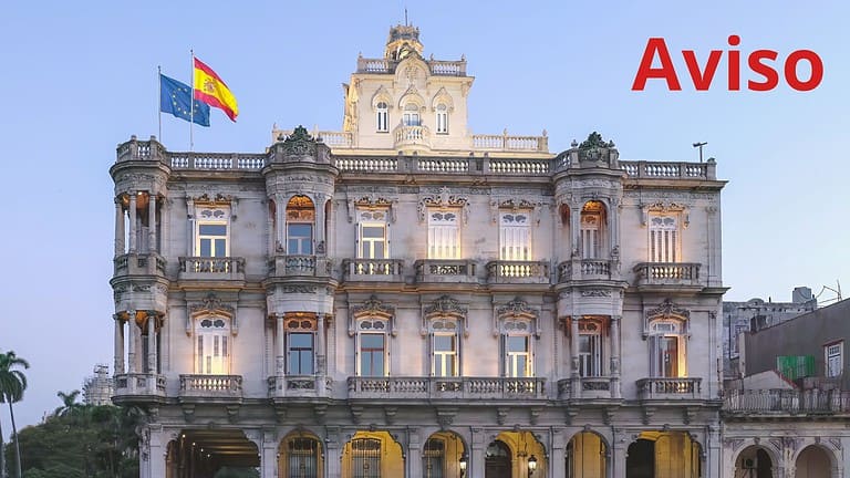 consulado española habana aviso