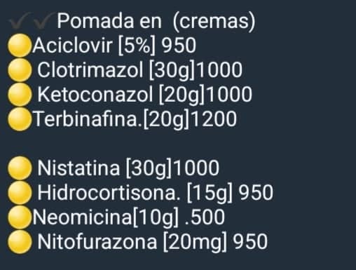 medicamentos listado