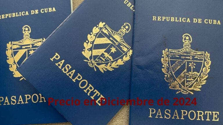 precio pasaporte cubanos diciembre