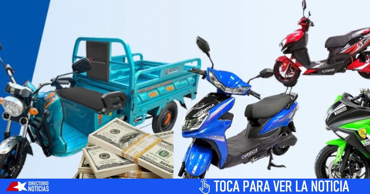 Electric motorcycles in Cuba for sale online and in foreign currency. Who can?