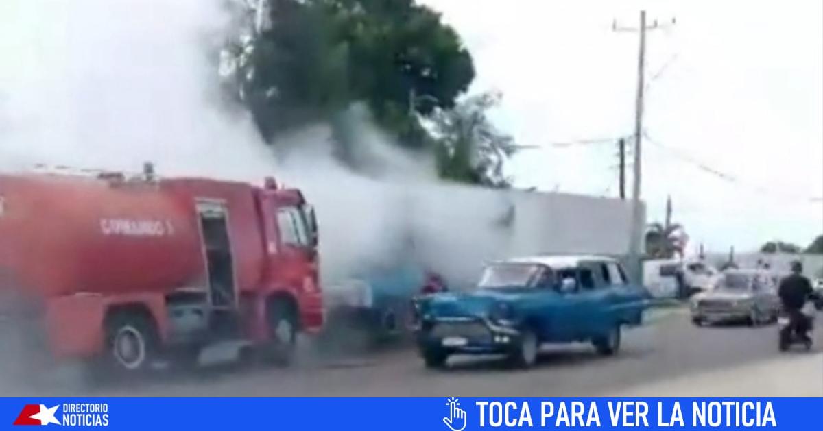 Truck fire on Havana’s Via Blanca
 2024-07-28 12:39:09