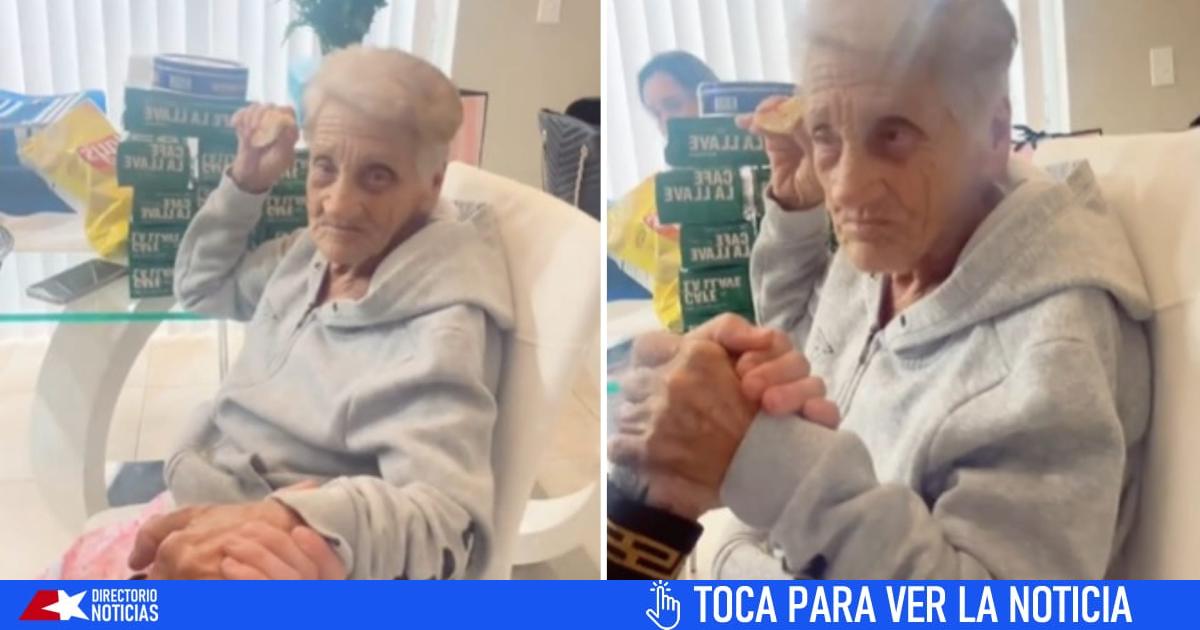 84-year-old Cuban woman arrives in Florida by raft and this is the first thing she does