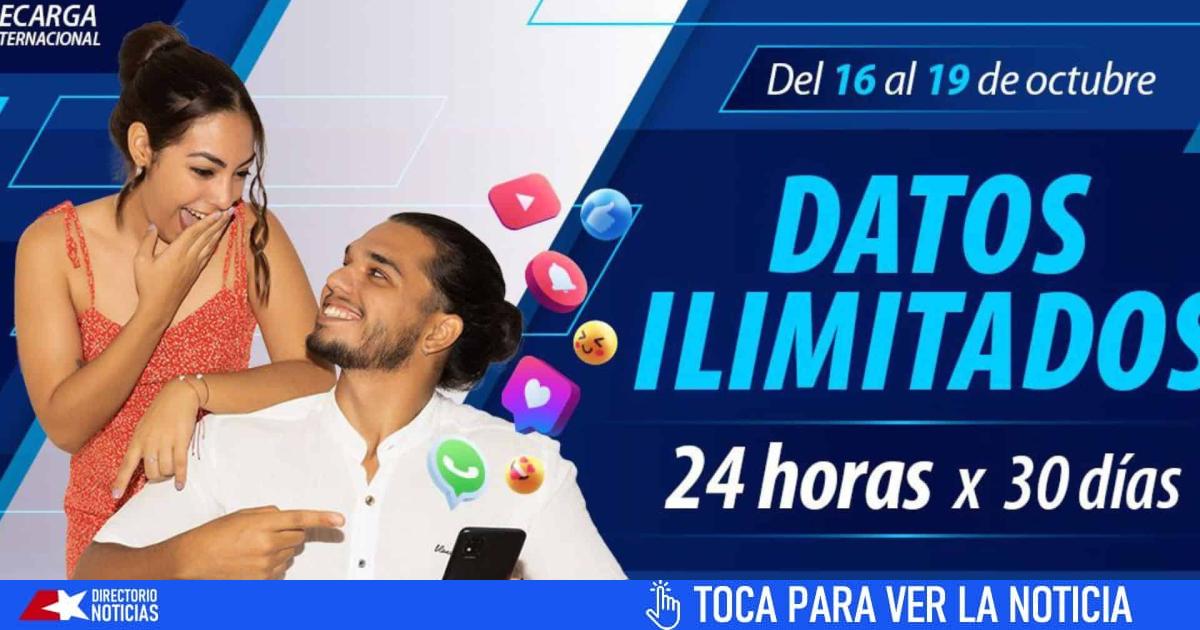 ETECSA launches “unlimited data for 30 days” with this International Recharge