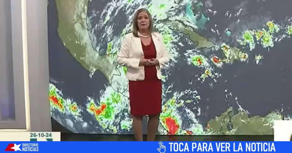 A high probability of rain is mentioned in the eastern part of Cuba