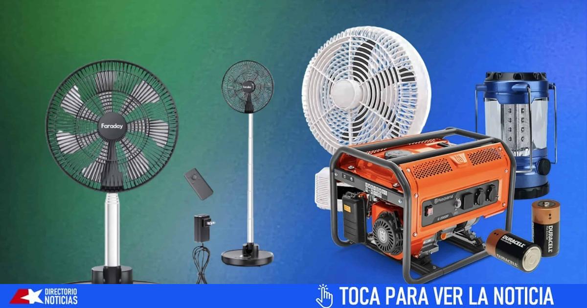 Rechargeable fans and electric generators to send to Cuba