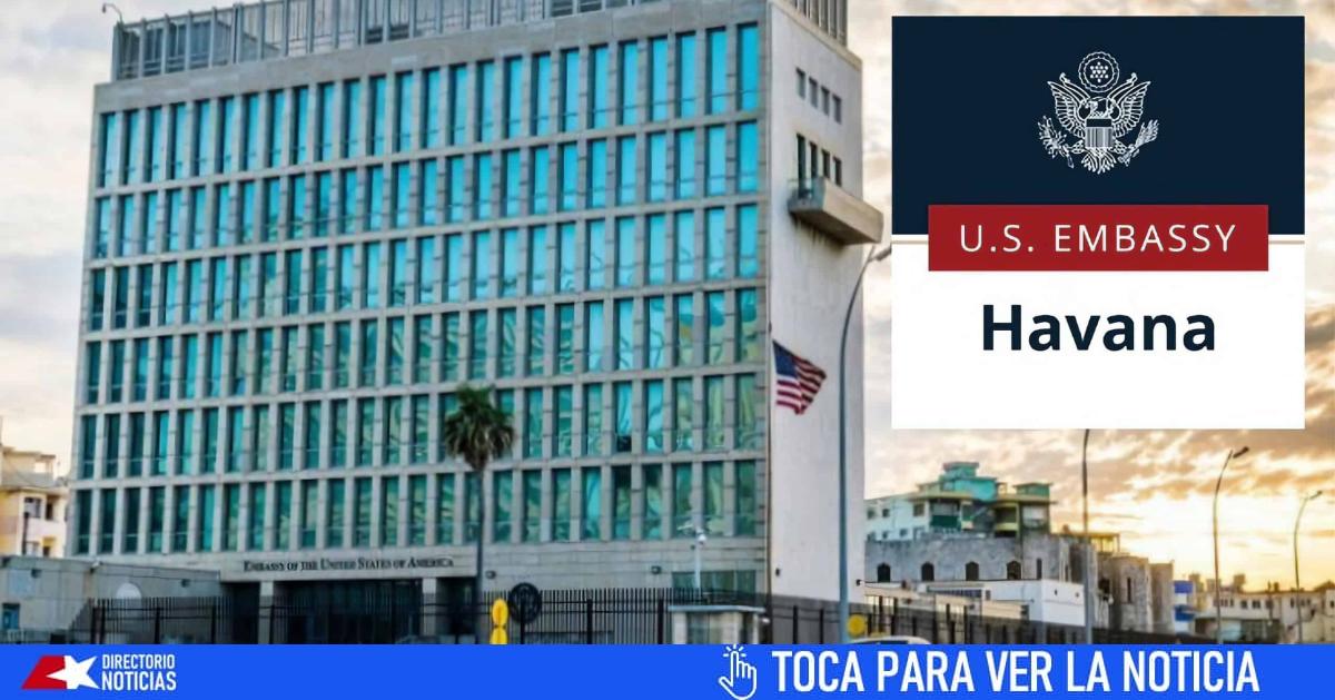 Information from the United States Embassy in Cuba on suspension of visa appointments and other services