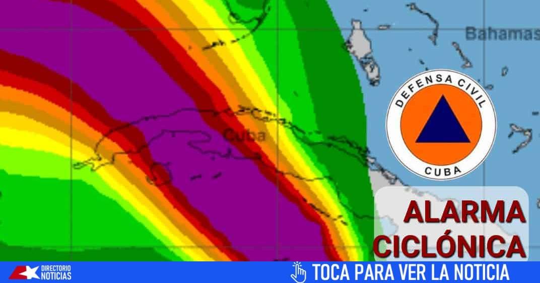 They are announcing a Cyconic warning level for western and central Cuba due to Hurricane Rafael