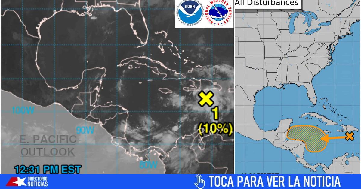 Another new area of ​​disturbance in the central Caribbean could become a tropical depression, the NHC reports